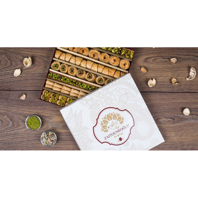 Baklava Mixte - Coffret de Luxe - Zaitoune 400g