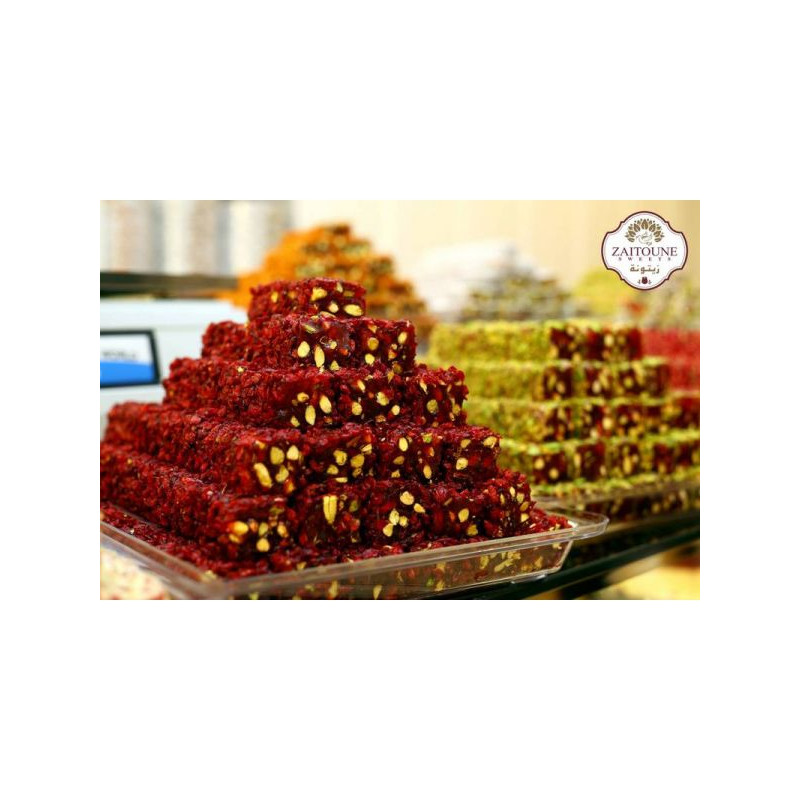 Loukoum Mixte Pistaches et Grenades - Coffret Luxe - Zaitoune 250g