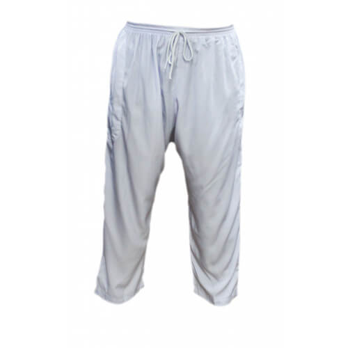 Qamis Pakistanais Blanc - Col et Bouton au Manche avec Pantalon Coupe Droite - Afaq - 3737