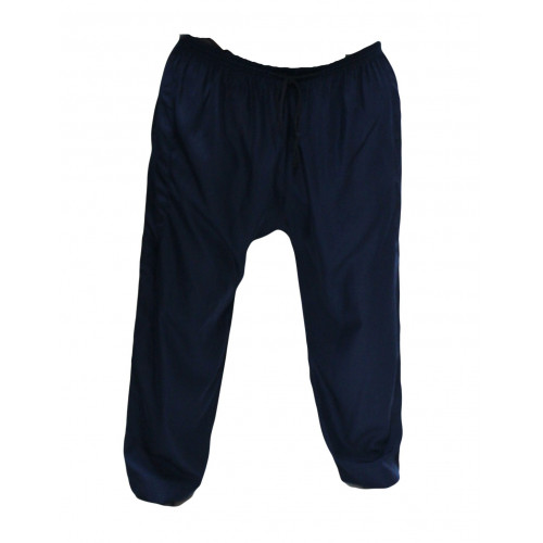 Qamis Pakistanais Bleu - Col et Bouton au Manche avec Pantalon Coupe Droite - Afaq - 4243