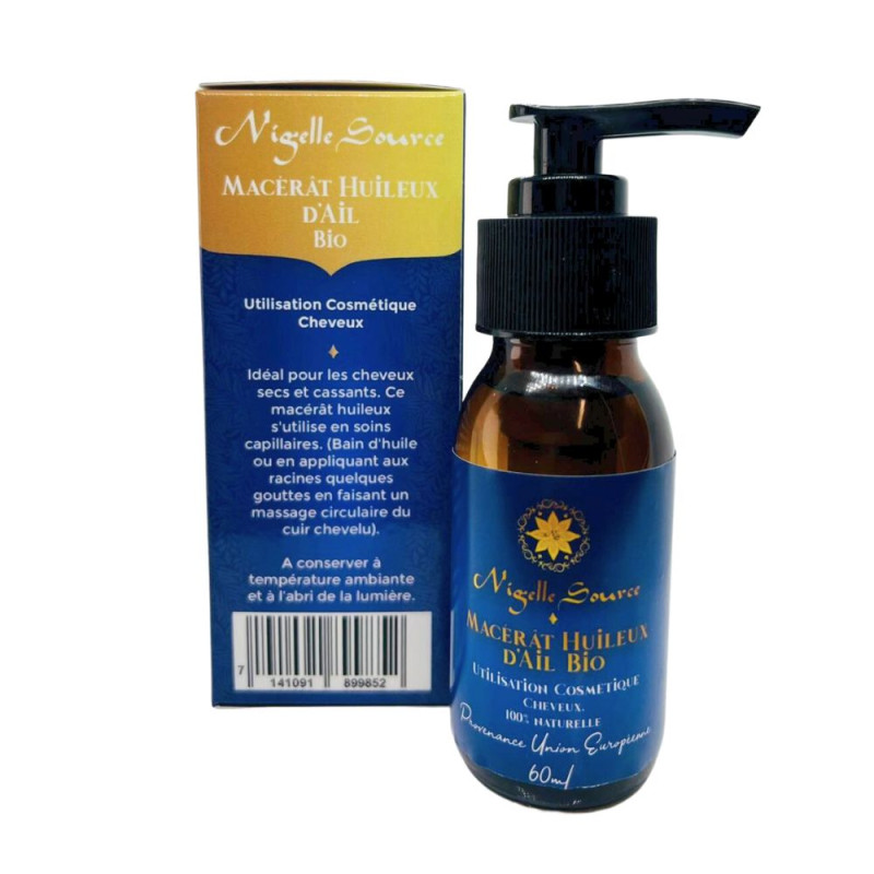 Macérat Huileux d'Ail Bio - 60 ml - Nigelle Source