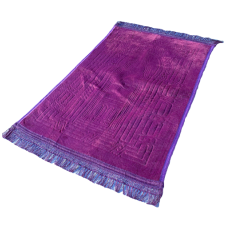 TAPIS DE PRIÈRE MOLLETONÉ - violet 