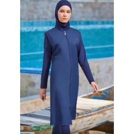 Burkini Hijab 5 Pièces - Bleu Nuit - ADASEA