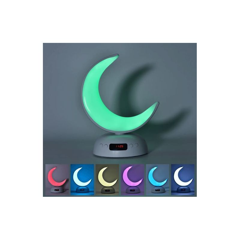 Lampe Coranique Lunaire SQ-902 par Equantu - Design Croissant de Lune Lumineux - Haut-parleur MP3 Bluetooth