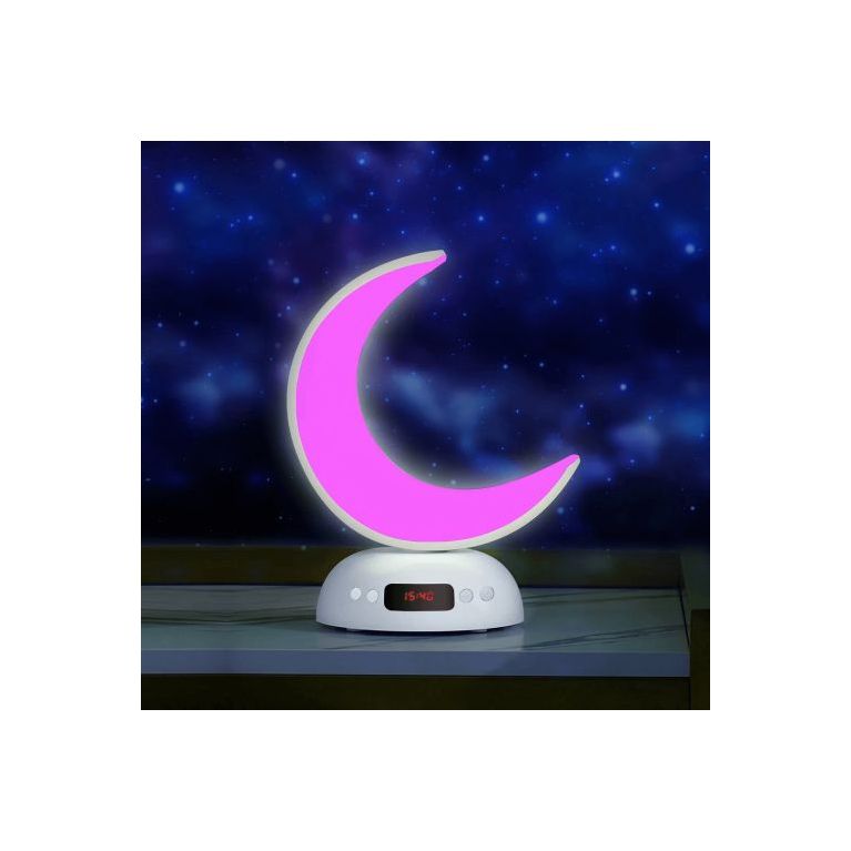 Lampe Coranique Lunaire SQ-902 par Equantu - Design Croissant de Lune Lumineux - Haut-parleur MP3 Bluetooth