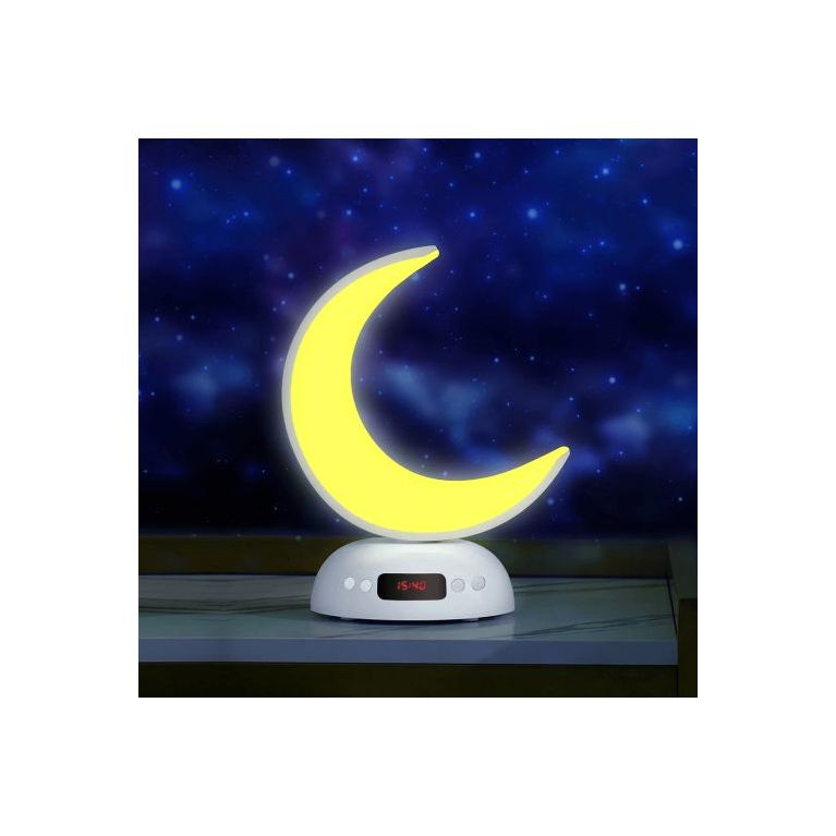 Lampe Coranique Lunaire SQ-902 par Equantu - Design Croissant de Lune Lumineux - Haut-parleur MP3 Bluetooth