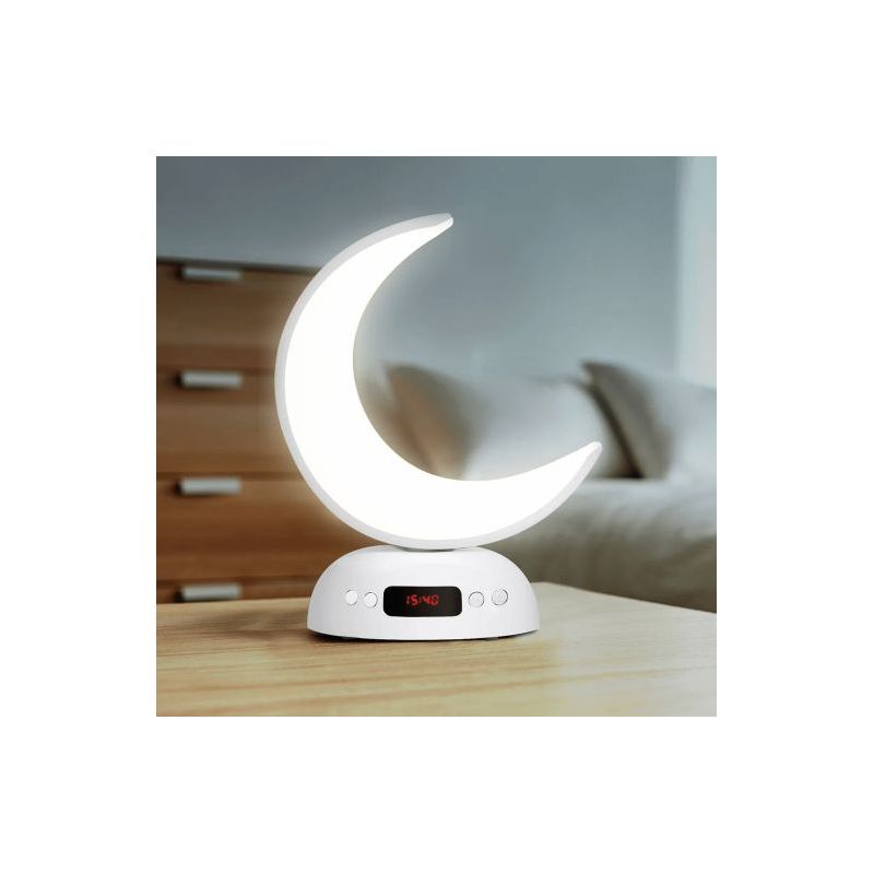 Lampe Coranique Lunaire SQ-902 par Equantu - Design Croissant de Lune Lumineux - Haut-parleur MP3 Bluetooth