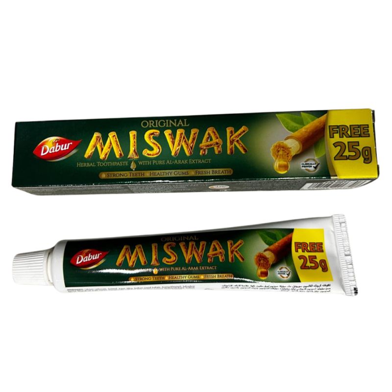 Dentifrice Herbal Miswak - 50gr + 25gr Gratuit - Laboratoire Dabur