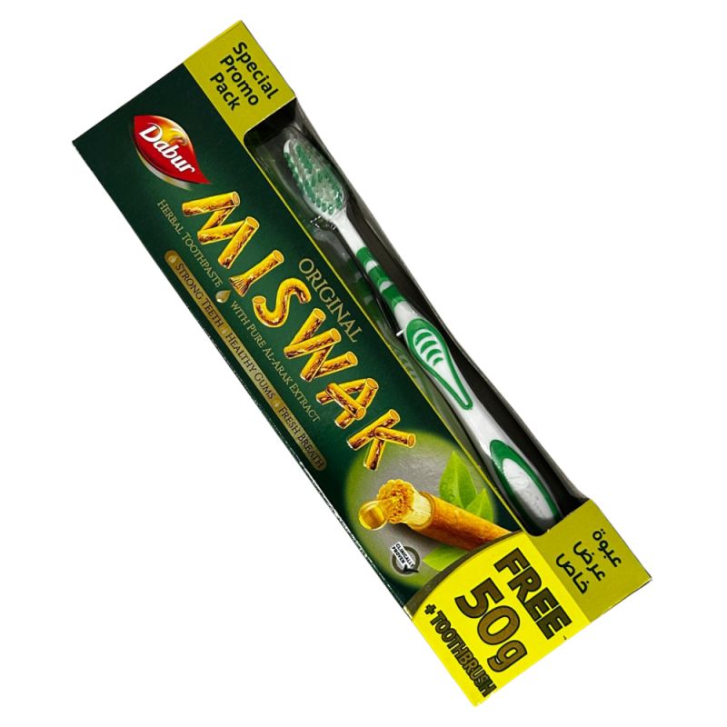 Dentifrice MISWAK 120g + 50g gratuit avec brosse à dents - Laboratoire Dabur