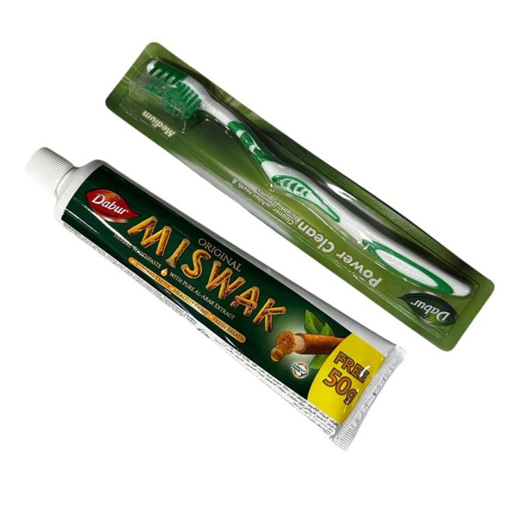 Dentifrice MISWAK 120g + 50g gratuit avec brosse à dents - Laboratoire Dabur