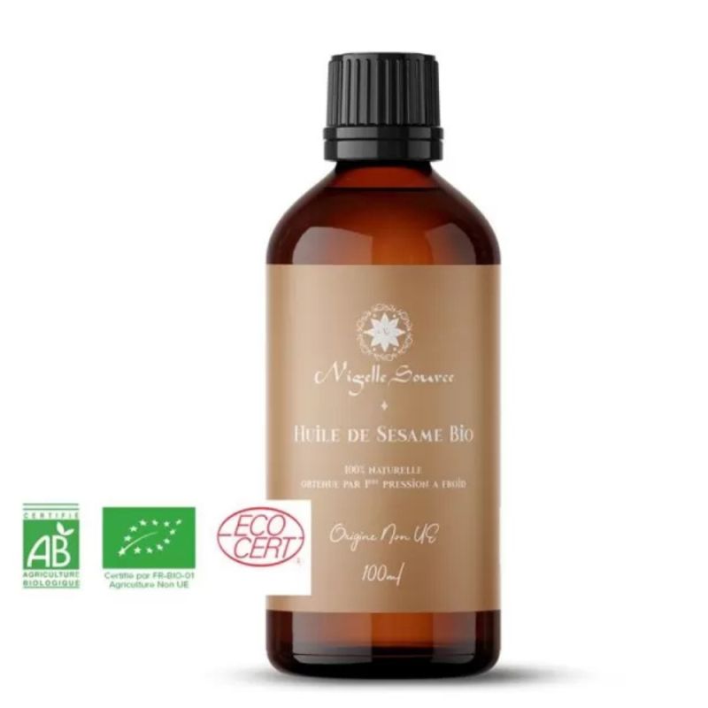 Huile de Sésame BIO - 100 ml - Nigelle Source