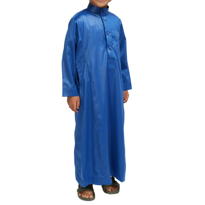 Qamis garçon Bleu Roi : taille bébé à adolescent (0-13 ans) - Soundouss