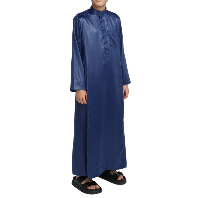 Qamis garçon Bleu Nuit : taille bébé à adolescent (0-13 ans) - Soundouss