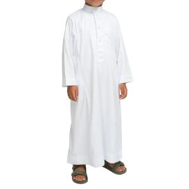 Qamis garçon Blanc : taille bébé à adolescent (0-13 ans) - Soundouss