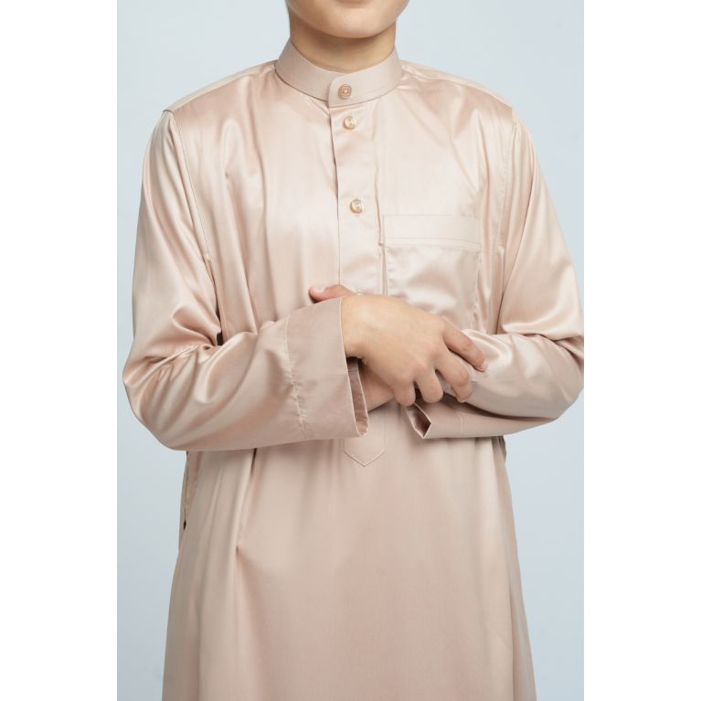 Qamis garçon Beige : taille bébé à adolescent (0-13 ans) - Soundouss