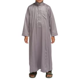 Qamis garçon Anthracite : taille bébé à adolescent (0-13 ans) - Soundouss