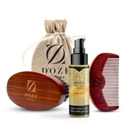 Coffret soin barbe :Huiles Goldy 100% Naturelles - DOZE