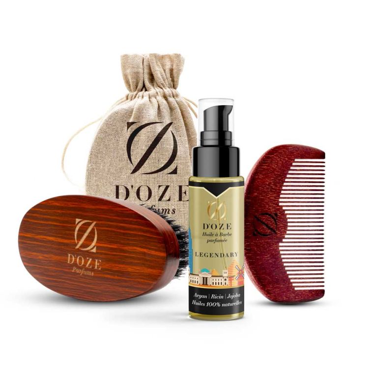 Coffret soin barbe :Huiles Legendary 100% Naturelles - DOZE