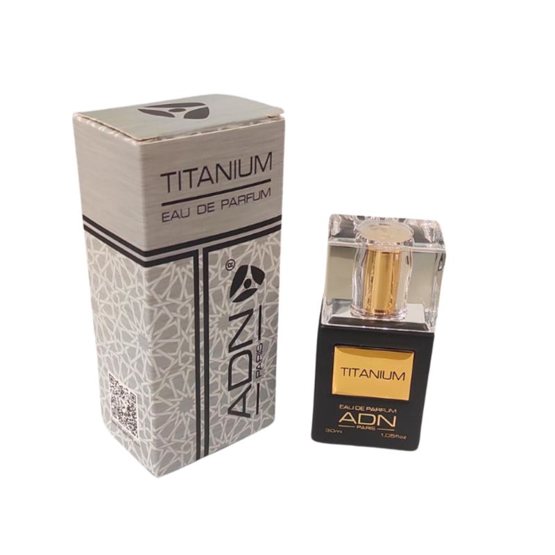 TITANIUM Eau de Parfum par ADN Paris - Flacon Spray 30 ml - l'Art de la Parfumerie Française