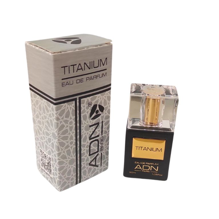 TITANIUM Eau de Parfum par ADN Paris - Flacon Spray 30 ml - l'Art de la Parfumerie Française