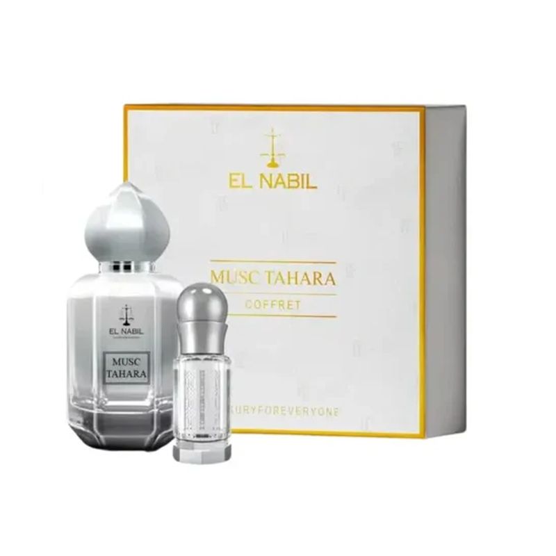 Coffret Musc Tahara El Nabil – Eau de Parfum 65 ml et Huile Parfumée 6 ml