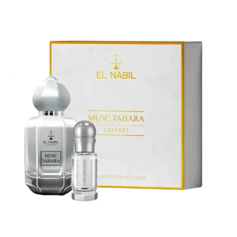 Coffret Musc Tahara El Nabil – Eau de Parfum 65 ml et Huile Parfumée 6 ml