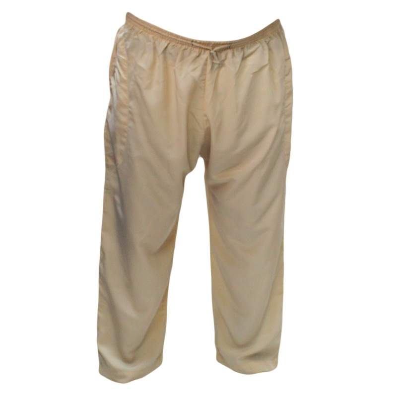 Qamis Pakistanais Beige Crème - Col et Bouton au Manche avec Pantalon Coupe Droite - Afaq - 4239