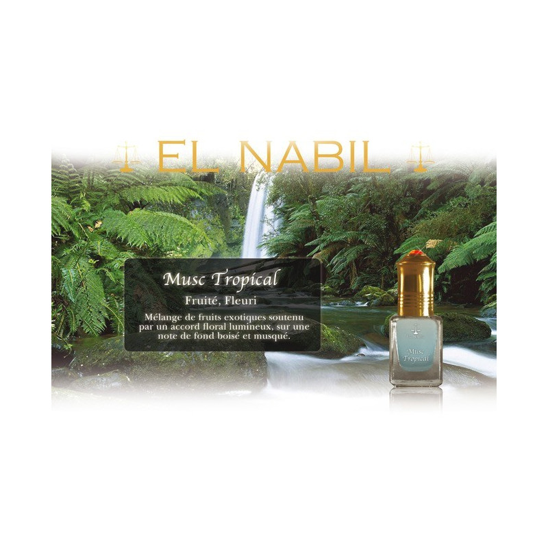 Musc Tropical 5 ml - Saudi Perfumes - Sans Alcool - El Nabil