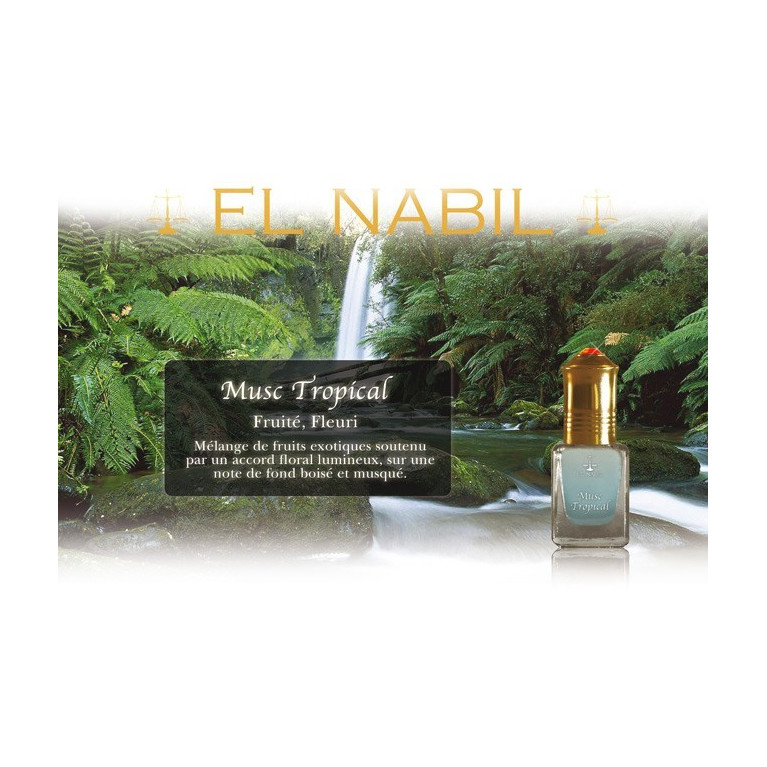 Musc Tropical 5 ml - Saudi Perfumes - Sans Alcool - El Nabil