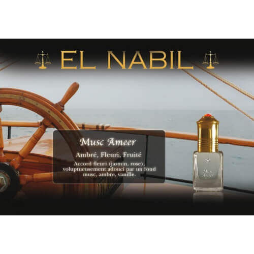 Musc Ameer 5 ml - Saudi Perfumes - Sans Alcool - El Nabil